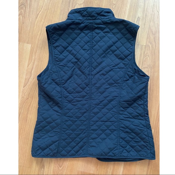 JCrew Inspired Bass Navy Blue Quilted Snap Vest - Picture 2 of 4
